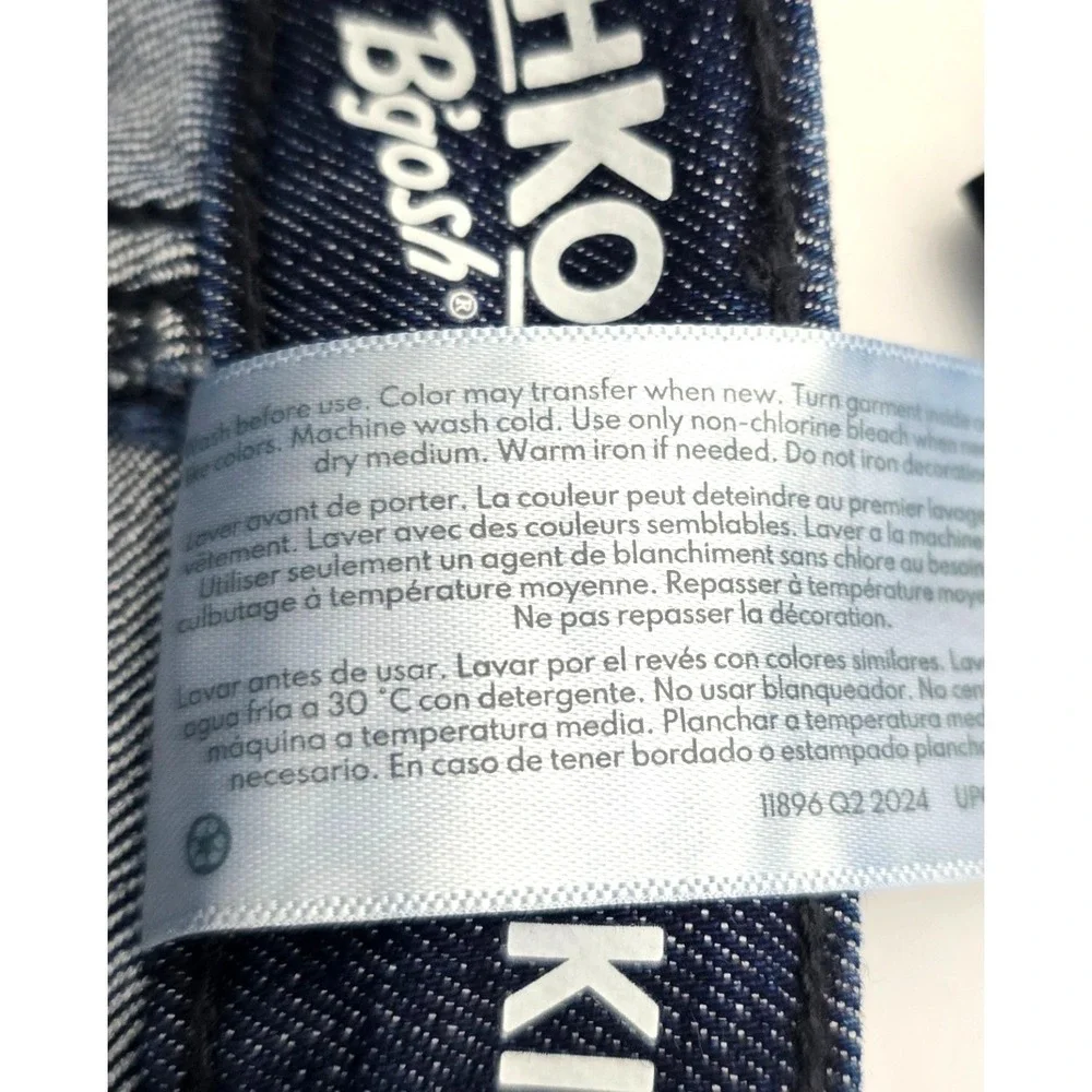 OshKosk B'gosh Dark Wash Zip Button Closure Skinny Jeans 10/10A New‎